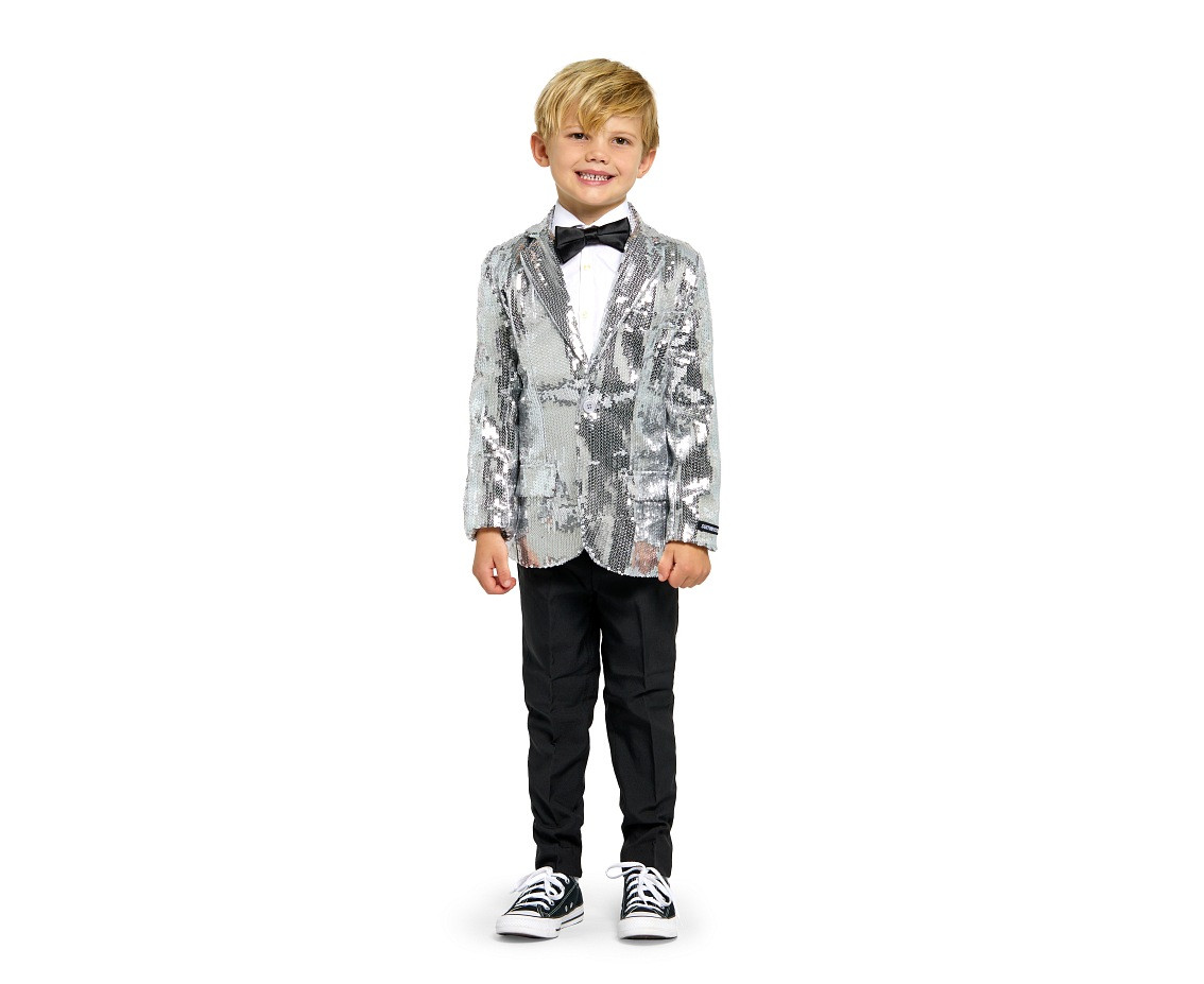 Jacket BOYS Sequin Silver, rozm. EU122/128-134/140 (M)